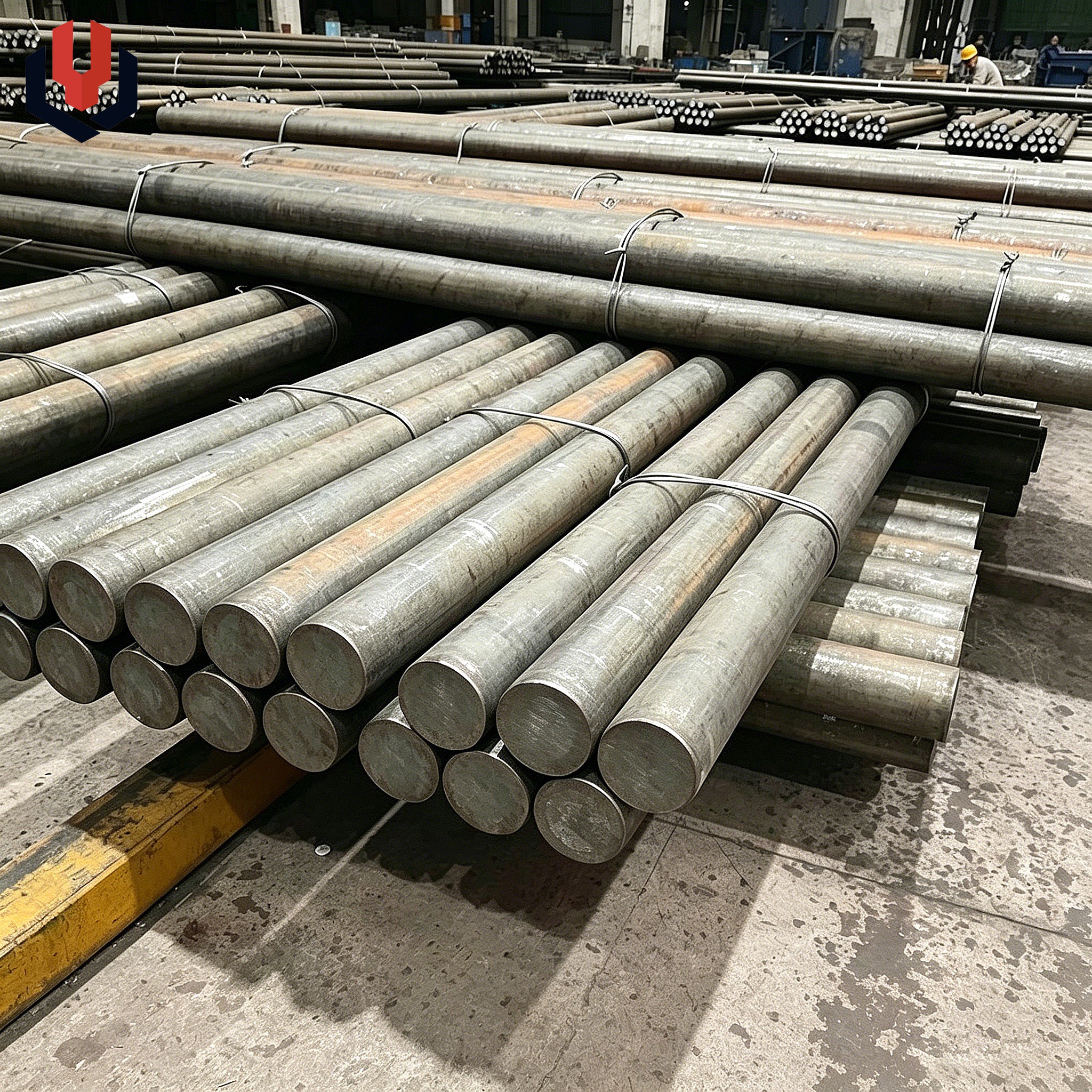 S235JR, S355JR, S275JR, S355 K2 round bars for shipbuilding