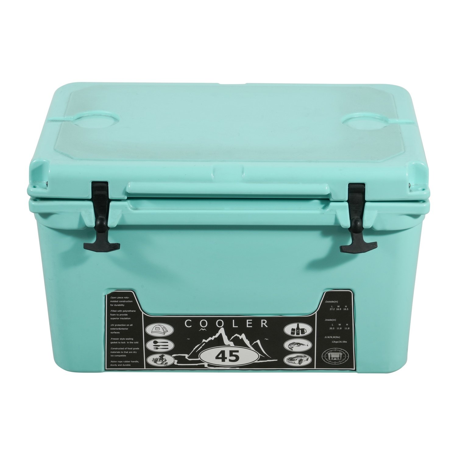 Professional Factory Discount Outdoor Portable Ice Cooler Box for Food Cooler Camp Rotational Molding