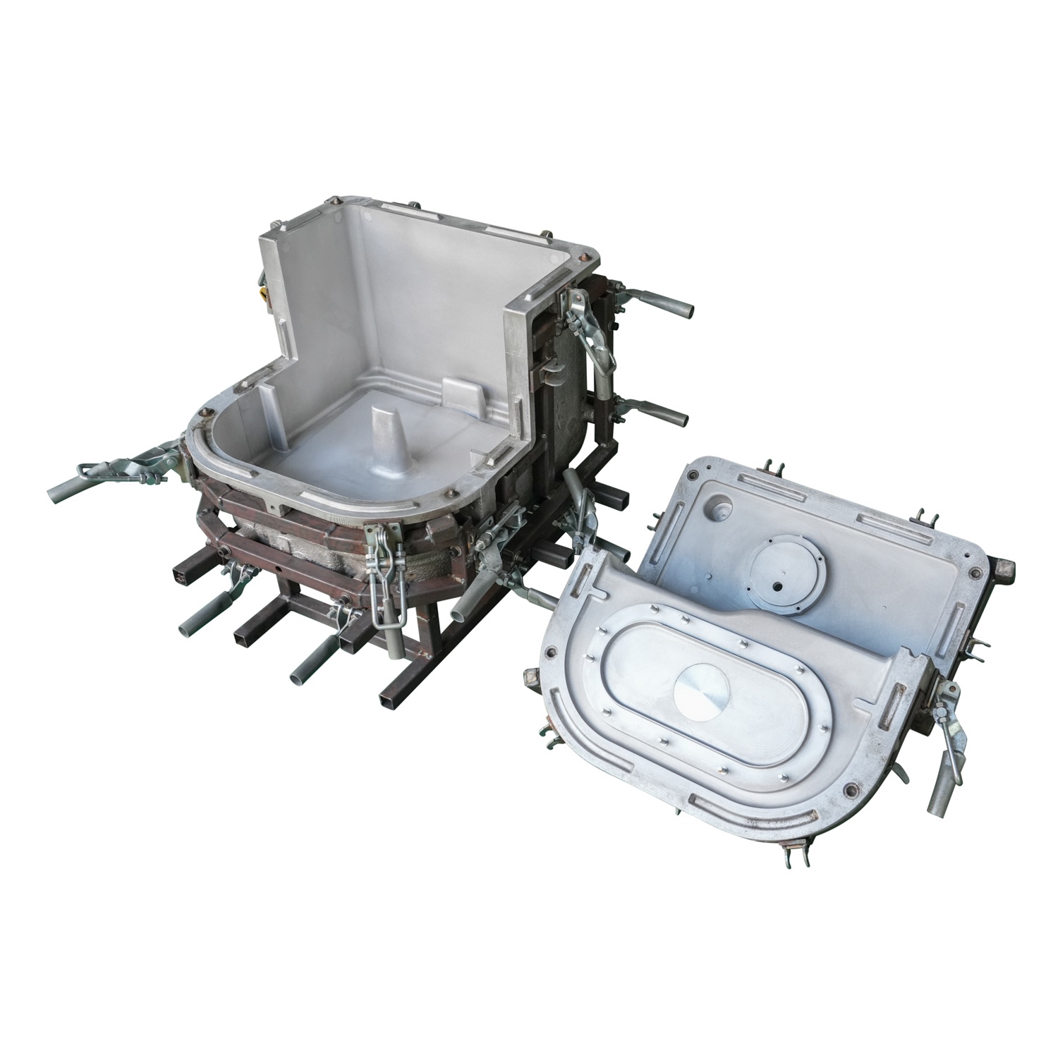 Roto Mould Aluminium Casting Mould for Plastic Rotomo Molded Cases Heavy-Duty Rotationally Moulded Cases Rotomold Roto Mould Aluminium Casting Mould for Plastic Rotomo Molded Cases Heavy-Duty Rotationally Moulded Cases Rotomold