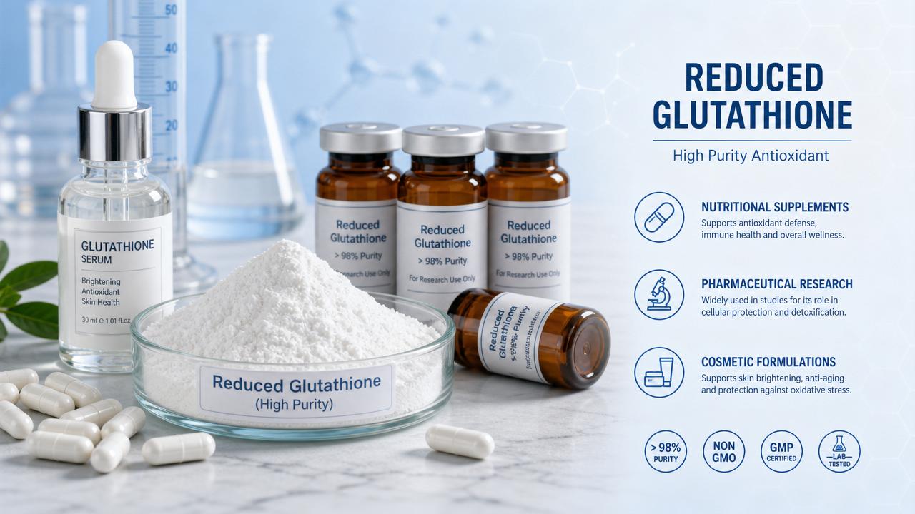 Reduced Glutathione Powder: Main Uses, Benefits, and Formulation Considerations