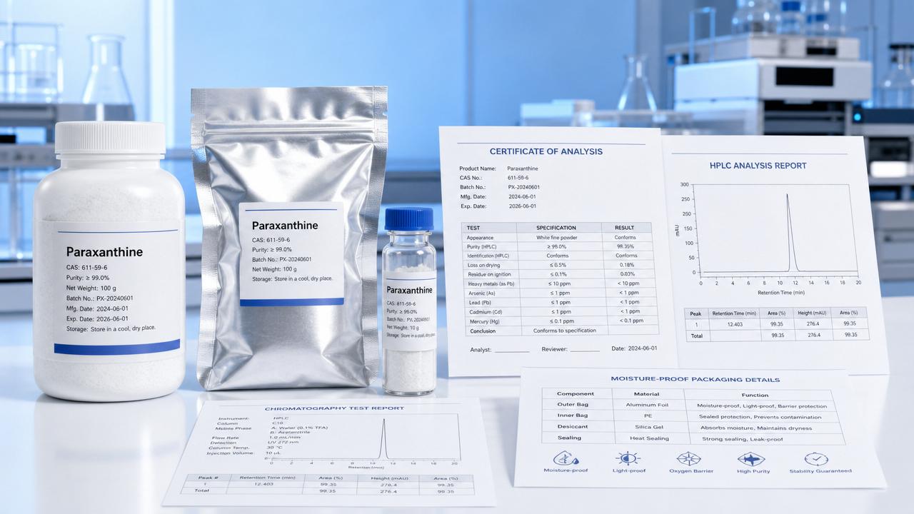 What Specifications Matter Most When Sourcing Paraxanthine?
