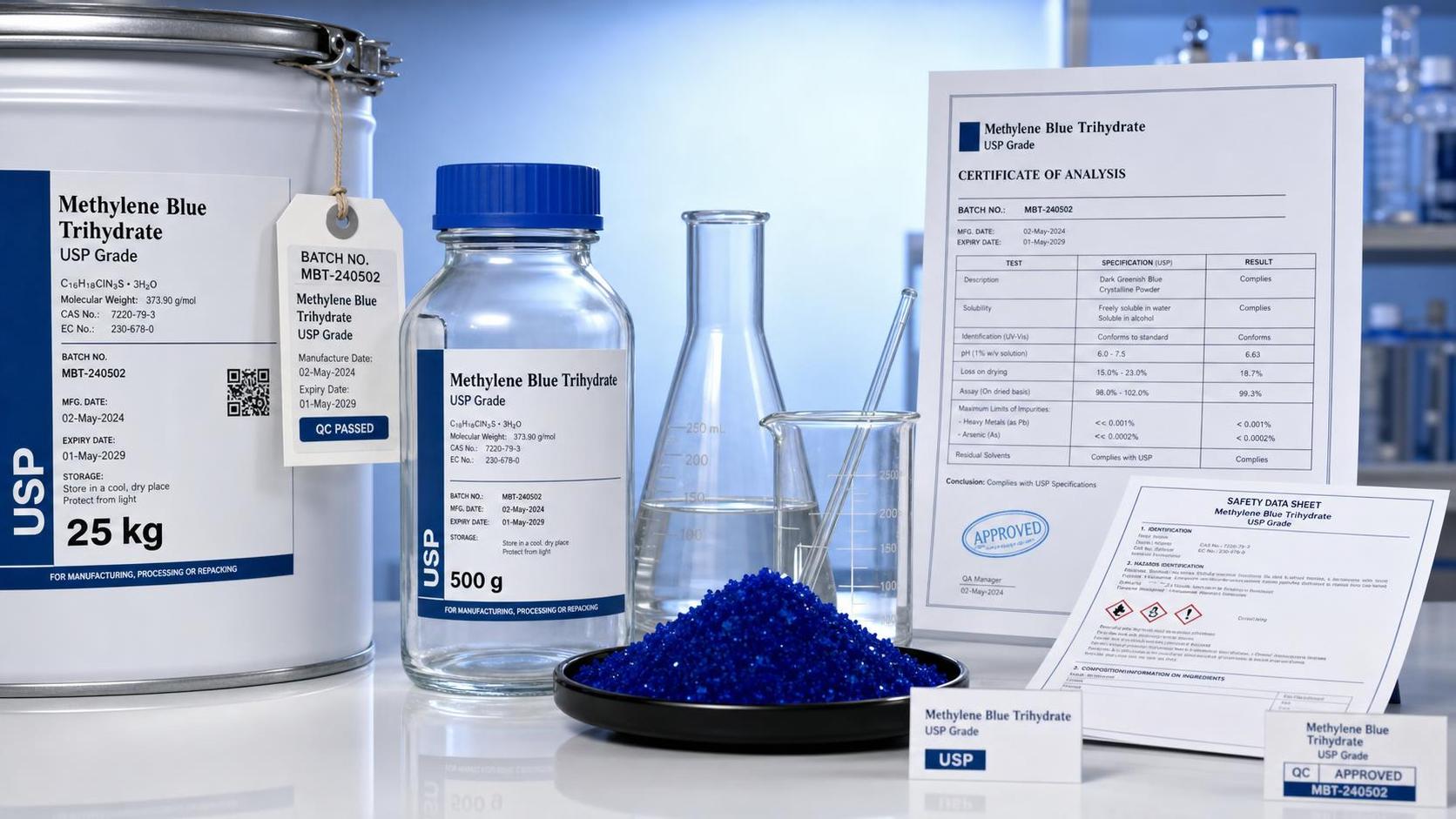 Methylene Blue Trihydrate USP Grade: When USP Compliance Becomes Essential
