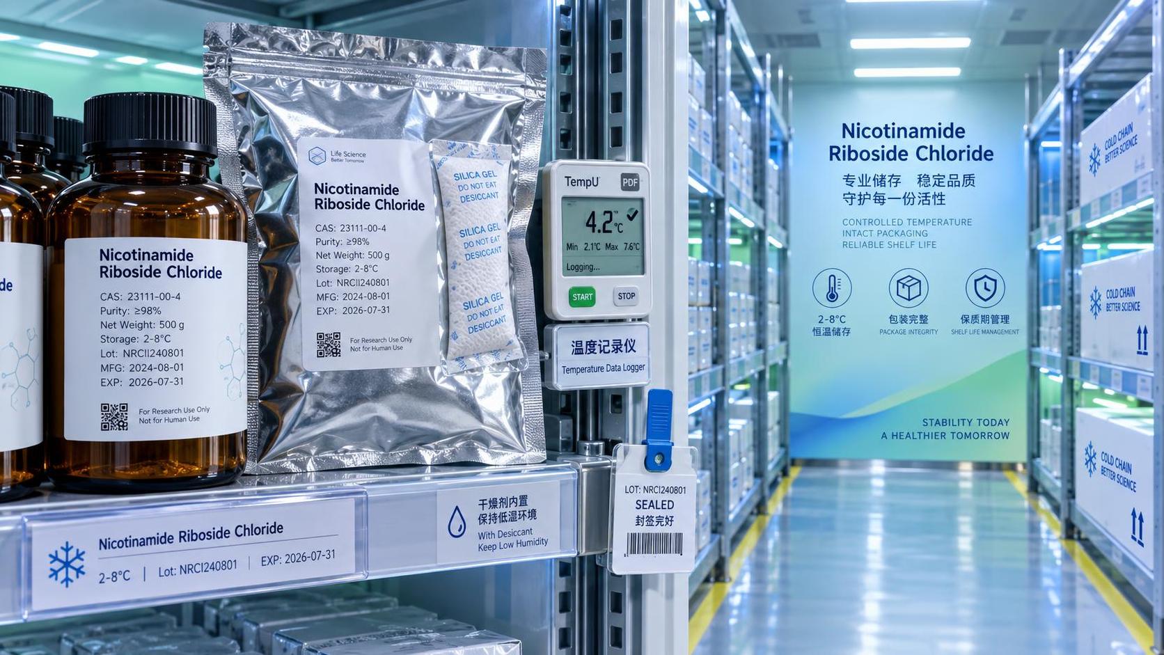 How storage requirements change the landed cost of Nicotinamide Riboside Chloride