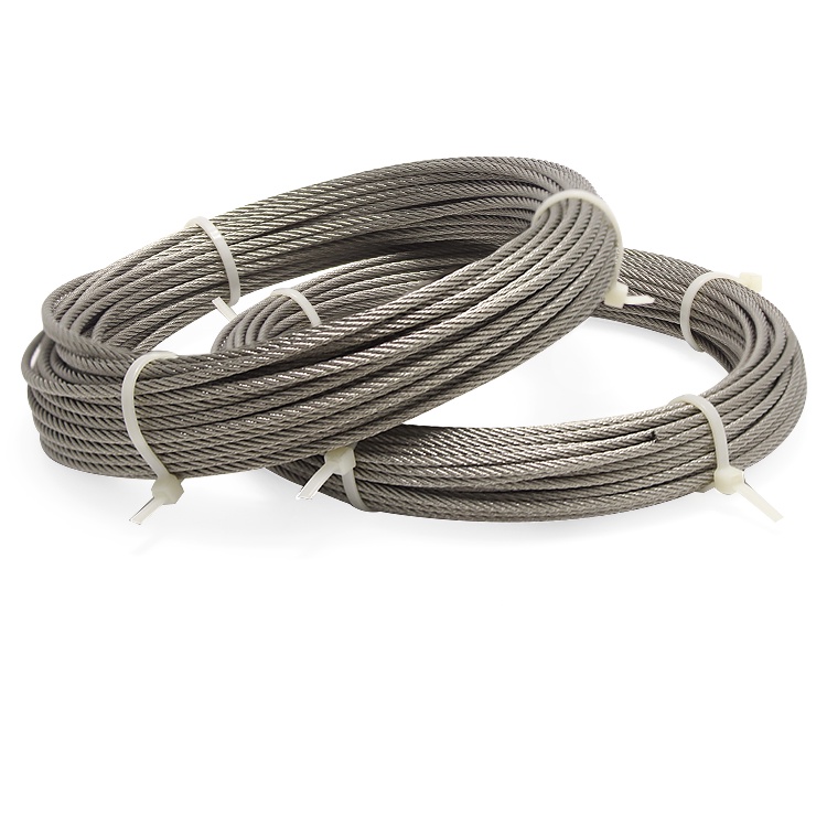 1x7 Stainless Steel Wire Rope 0.3-6.0mm use For Hanging Traction and guardrail