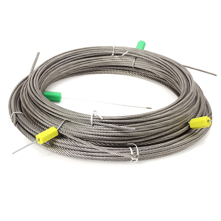 1x7 Stainless Steel Wire Rope 0.3-6.0mm use For Hanging Traction and guardrail