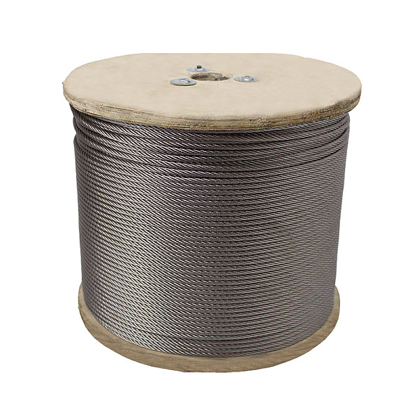 Câble en acier inoxydable 1x19 0.4-5.0mm pour entraînement par traction