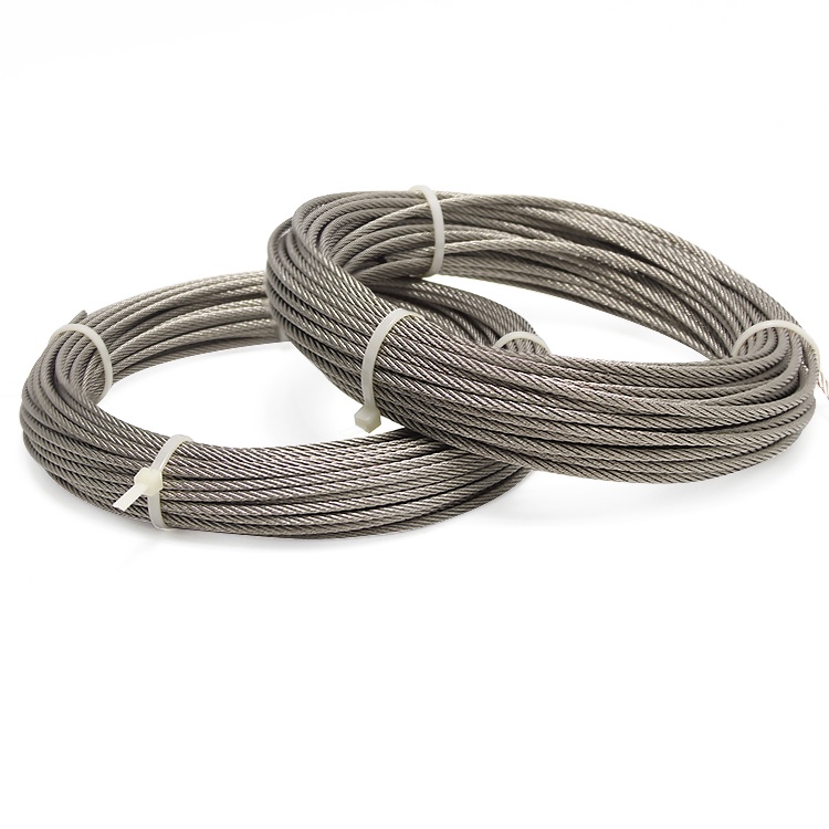 1x19 Stainless Steel Wire Rope 0.4-5.0mm use For Traction Drive