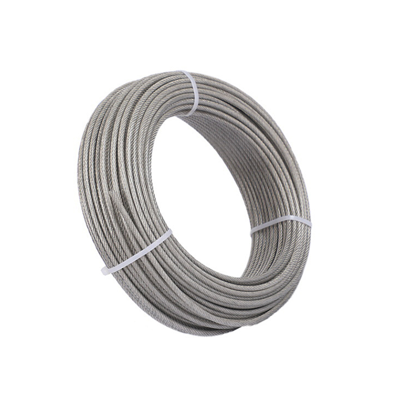 7x7 Nylon coated stainless steel 304 316 wire rope use for Invisible Grille