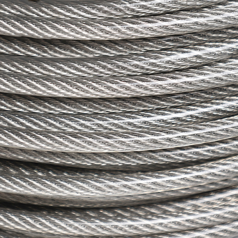 7x7 Nylon coated stainless steel 304 316 wire rope use for Invisible Grille
