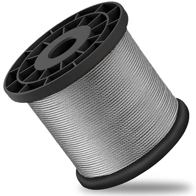 7x7 Steel Core Galvanized Steel Wire Rope 1.2-5.0mm use for Bundle and Fence