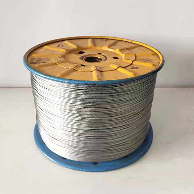 7x7 Steel Core Galvanized Steel Wire Rope 1.2-5.0mm use for Bundle and Fence