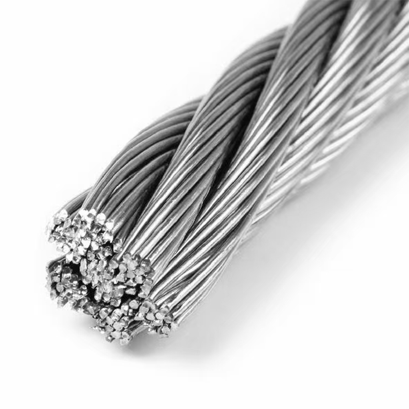 7x19 galvanized steel wire rope 3.0-12.0mm use for Cranes 