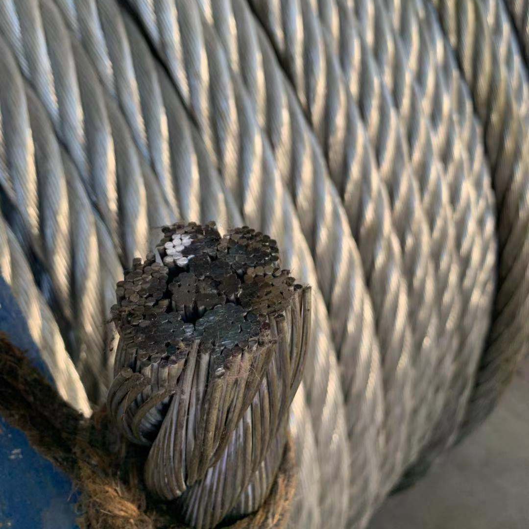 6x37 Galvanized Steel Wire Rope 10-22mm used for lifting machinery