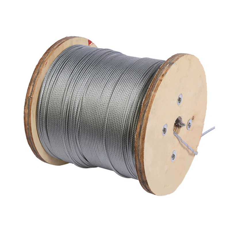6x19+FC Galvanized Steel Wire Rope 3-16mm Fiber Core Lifting Steel Cable