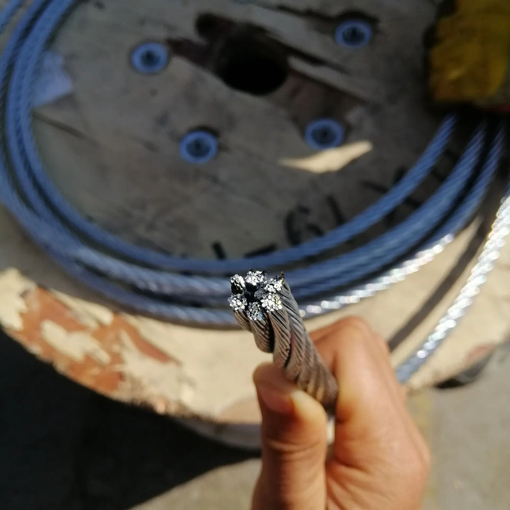 6x19+FC Galvanized Steel Wire Rope 3-16mm Fiber Core Lifting Steel Cable