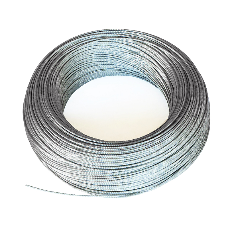 1x7 Galvanized Steel Wire Rope 0.6-3.0mm use For Hanging And Pulling Wire
