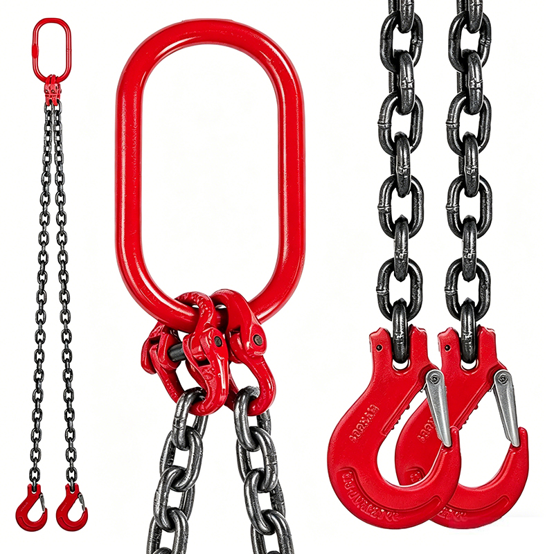6-22mm Lifting Chain Sling 1 2 3 4 Legs G80 Welded Chain Sling With Hook