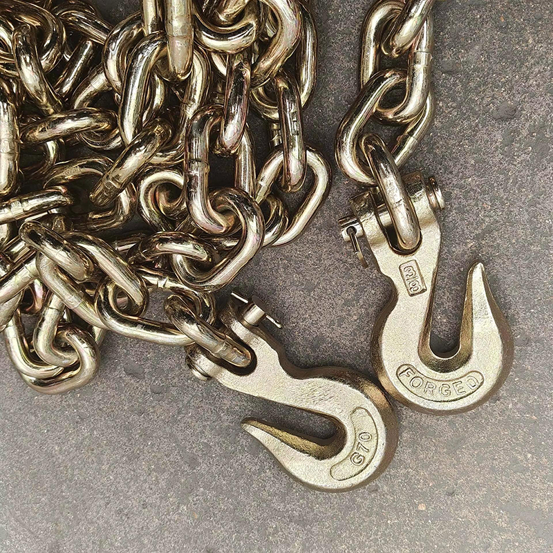 NACM90 Yellow Galvanized G70 Truck Tow Chain 5/16