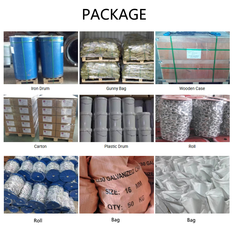 ASTM A413-80 Standard G30 Proof Coil Chain Galvanized Link Chain Q235 Carbon Steel Chain