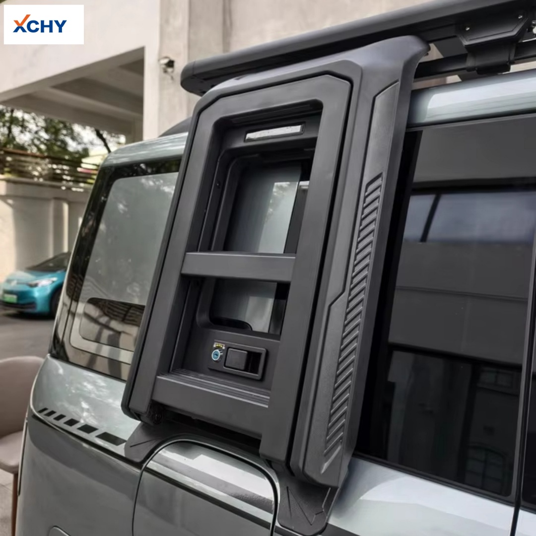 High-quality aluminum alloy off-road kit for Leopaed SUVs, including roof platform, side ladders, and side storage pockets.