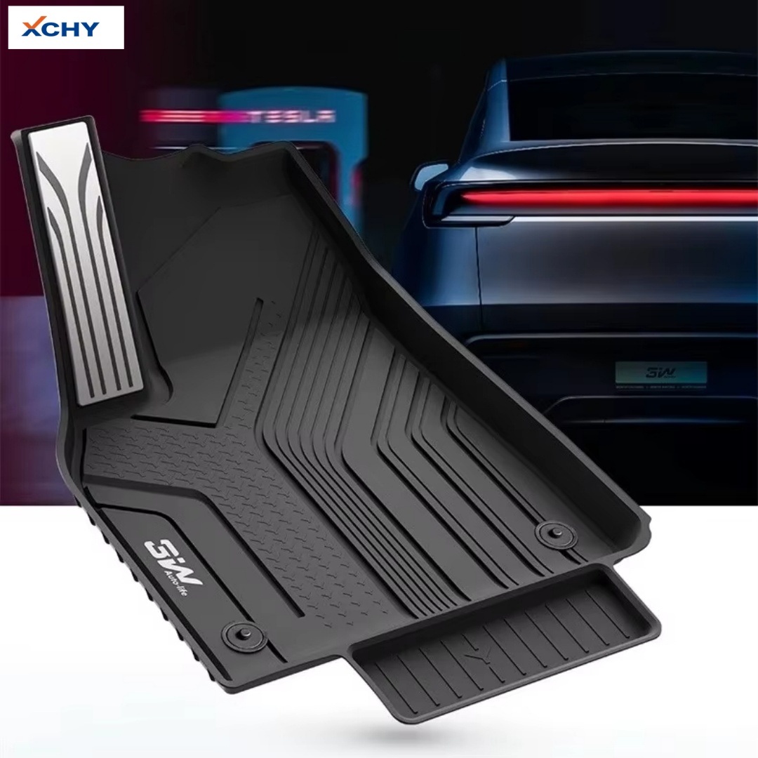 3W Custom Fit 3D TPE Waterproof Car Floor Mats Set (4 pieces, 2.5mm thick) - Protects Car Interior