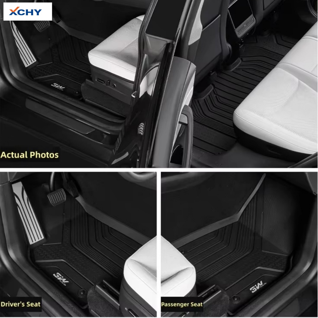 3W Custom Fit 3D TPE Waterproof Car Floor Mats Set (4 pieces, 2.5mm thick) - Protects Car Interior