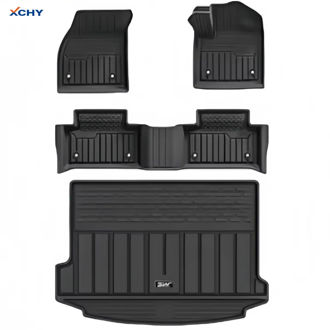 3W Custom Fit 3D TPE Waterproof Car Floor Mats Set (4 pieces, 2.5mm thick) - Protects Car Interior