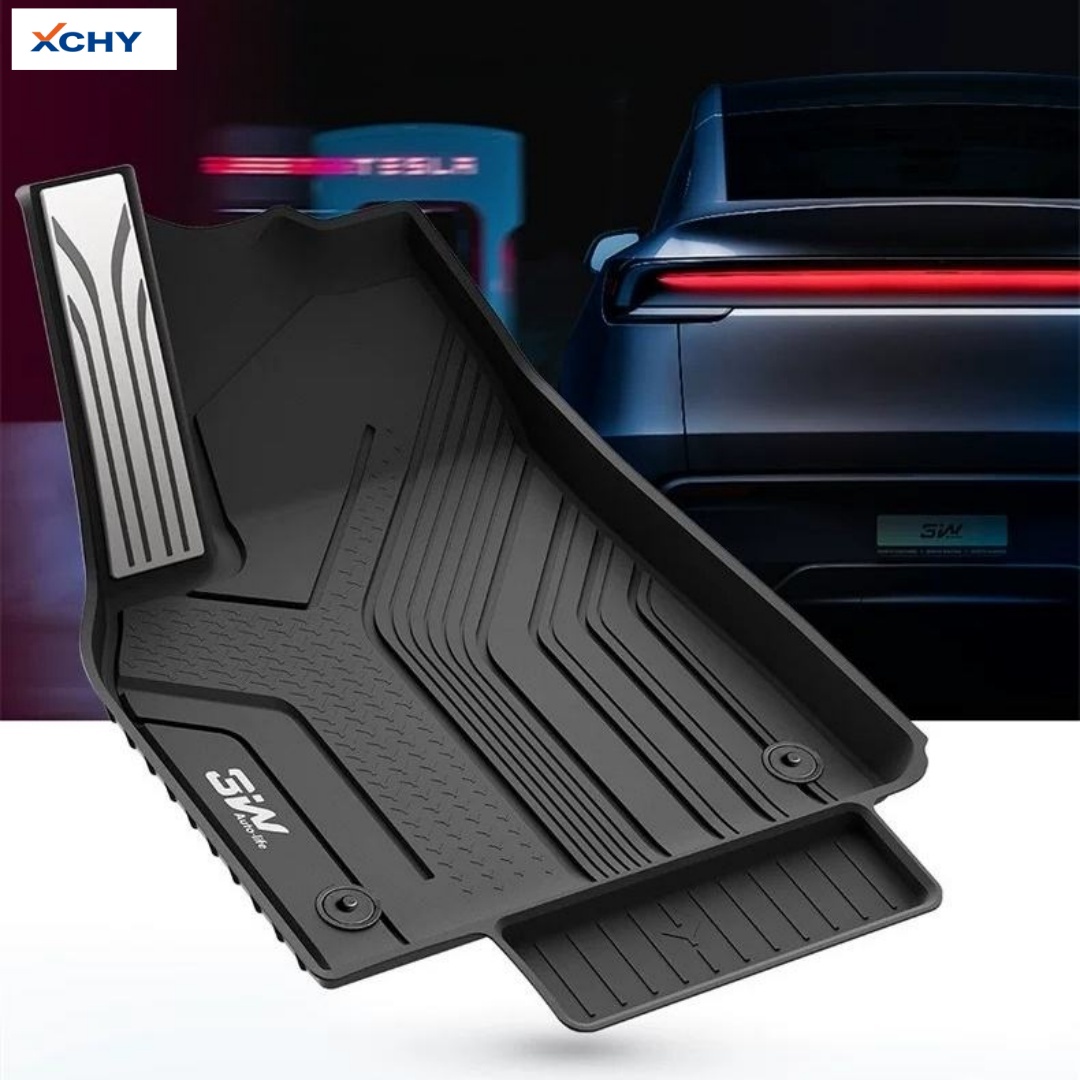 3W Custom Fit 3D TPE Waterproof Car Floor Mats Set (4 pieces, 2.5mm thick) - Protects Car Interior