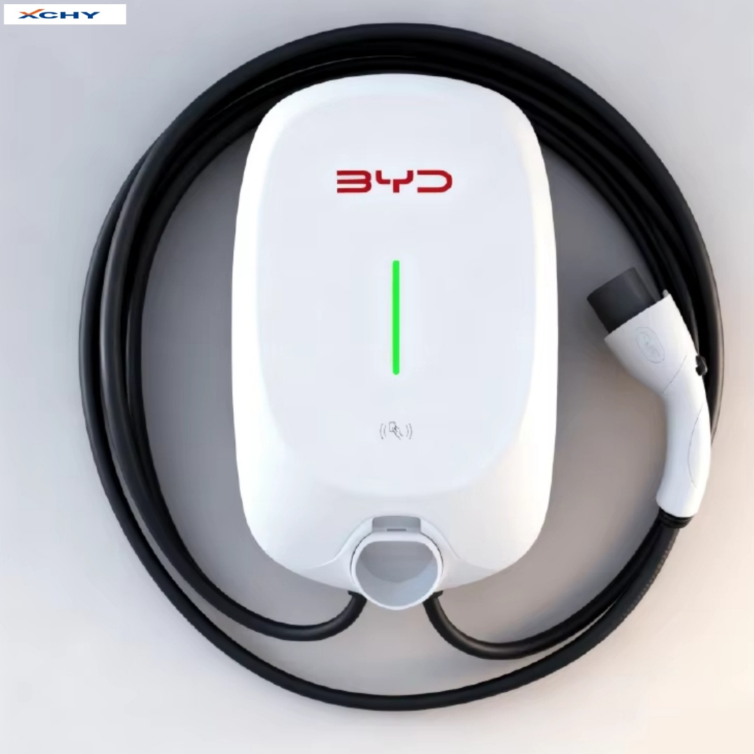 Original 7KW BYD electric vehicle charger, new home electric vehicle charger, with CCS interface card reader accessory.