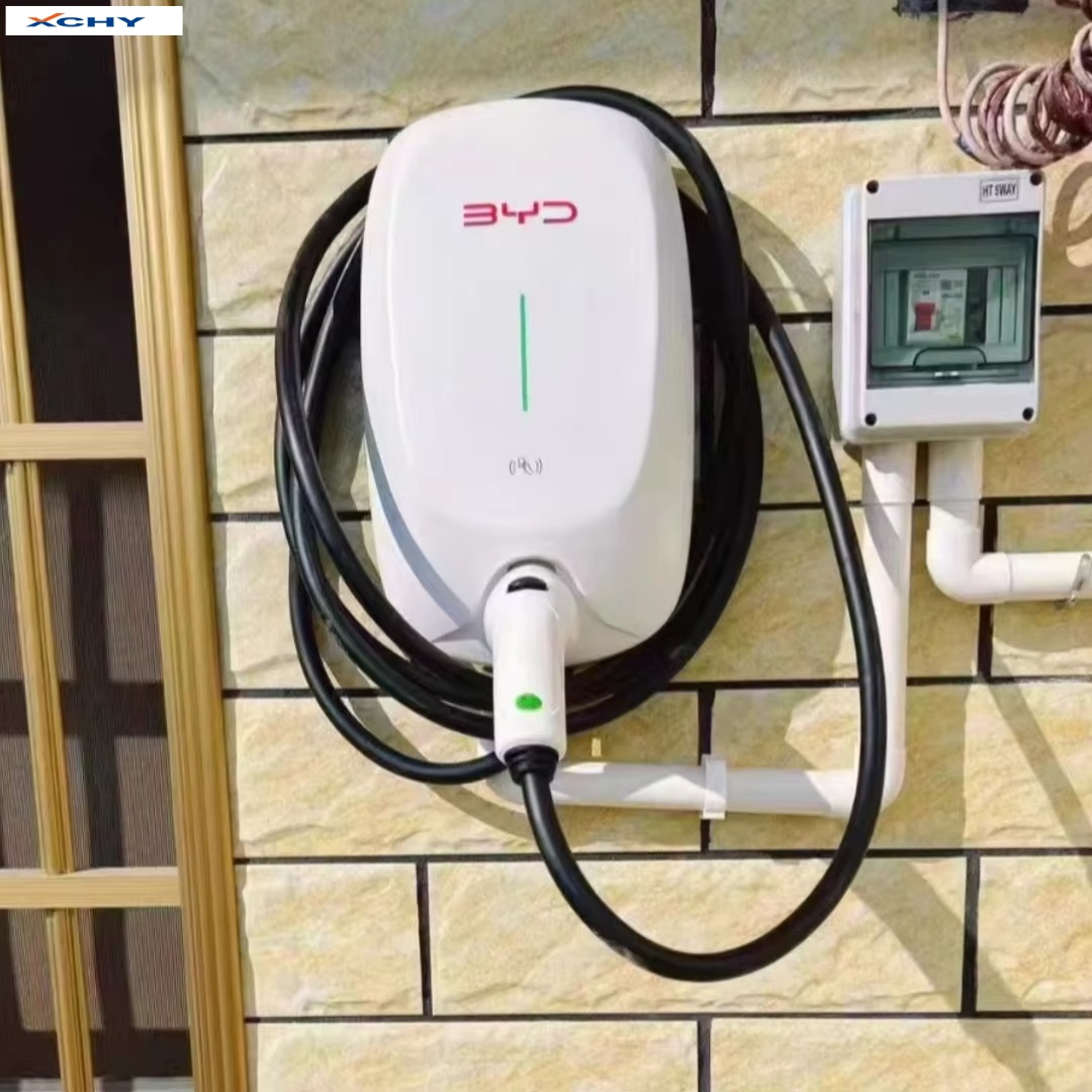 Original 7KW BYD electric vehicle charger, new home electric vehicle charger, with CCS interface card reader accessory.