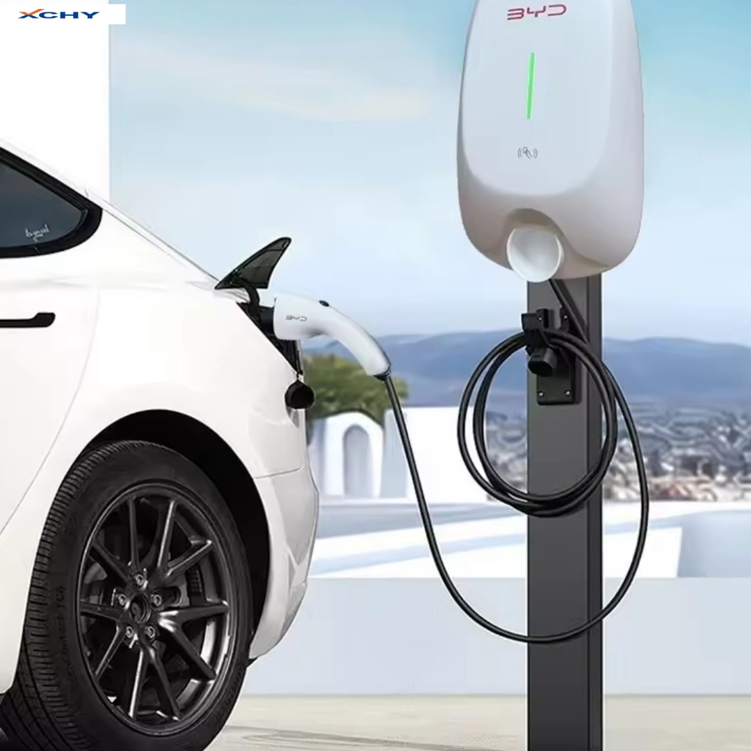 Original 7KW BYD electric vehicle charger, new home electric vehicle charger, with CCS interface card reader accessory.