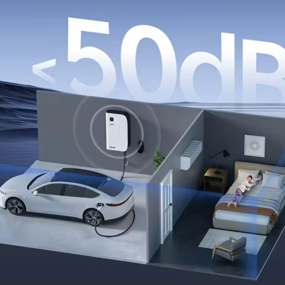 Wattsaving HQ30 Neo 30kW 80A 380V DC Fast Charger, Smart Wall-Mounted Charging Box with App Control, Suitable for Electric Vehicles (White)