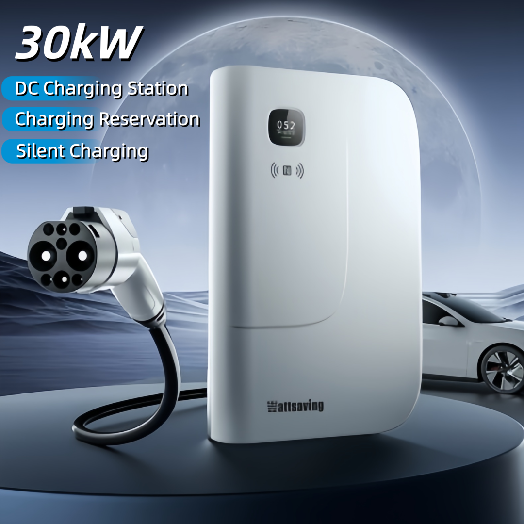 Wattsaving HQ30 Neo 30kW 80A 380V DC Fast Charger, Smart Wall-Mounted Charging Box with App Control, Suitable for Electric Vehicles (White) Wattsaving HQ30 Neo 30kW 80A 380V DC Fast Charger, Smart Wall-Mounted Charging Box with App Control, Suitable for Electric Vehicles (White)