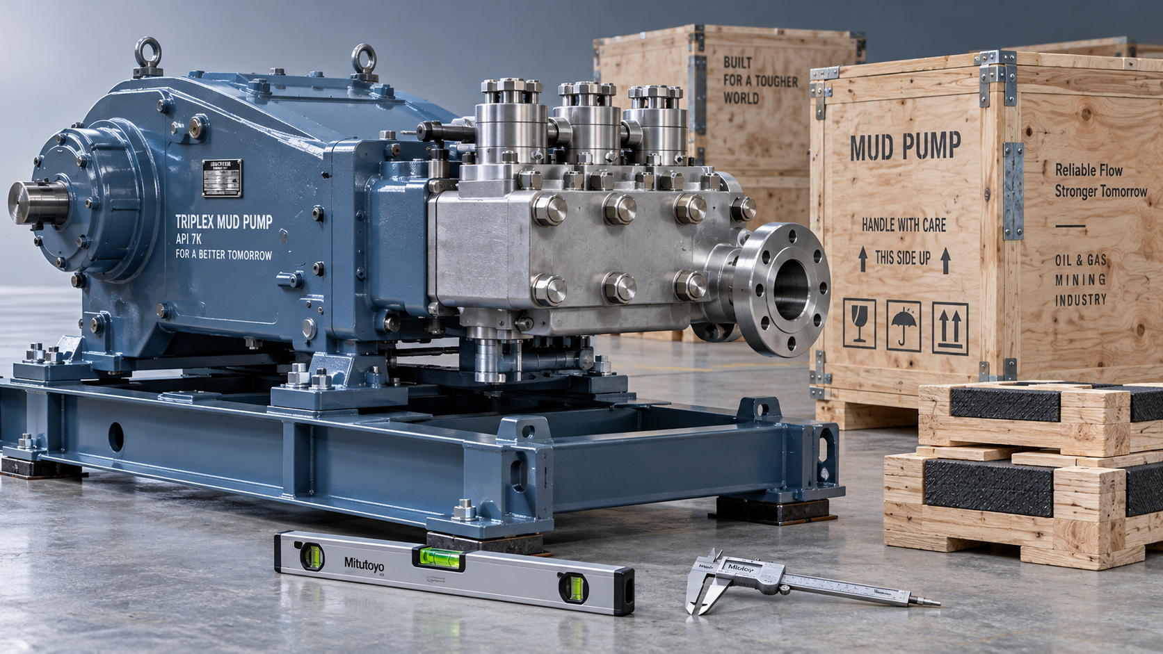 How to check a mud pump for shipping damage before site acceptance