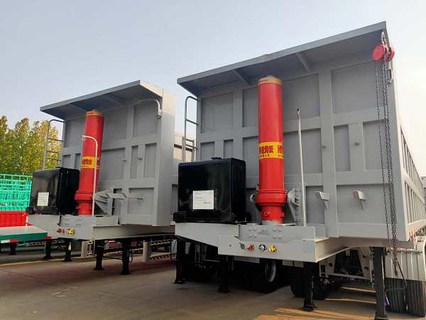 4-axle Rectangular Rear-tTlt Self-Unloading