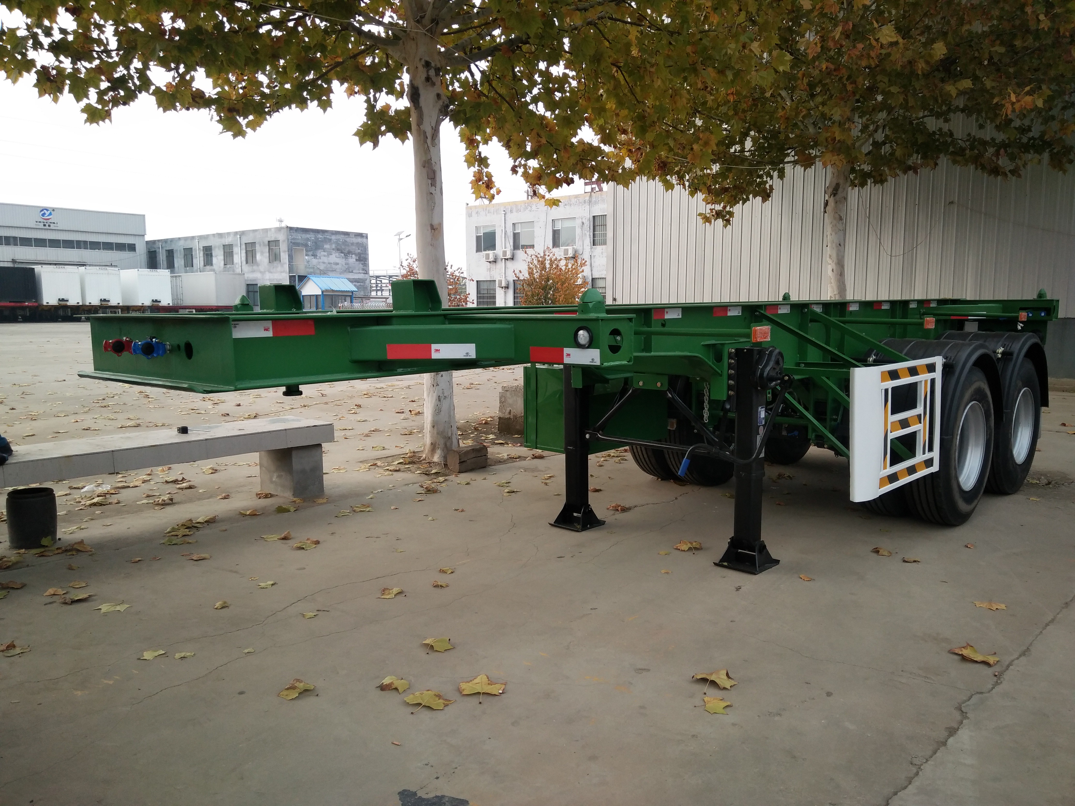 2-axle 20ft Skeleton Semi-Trailer