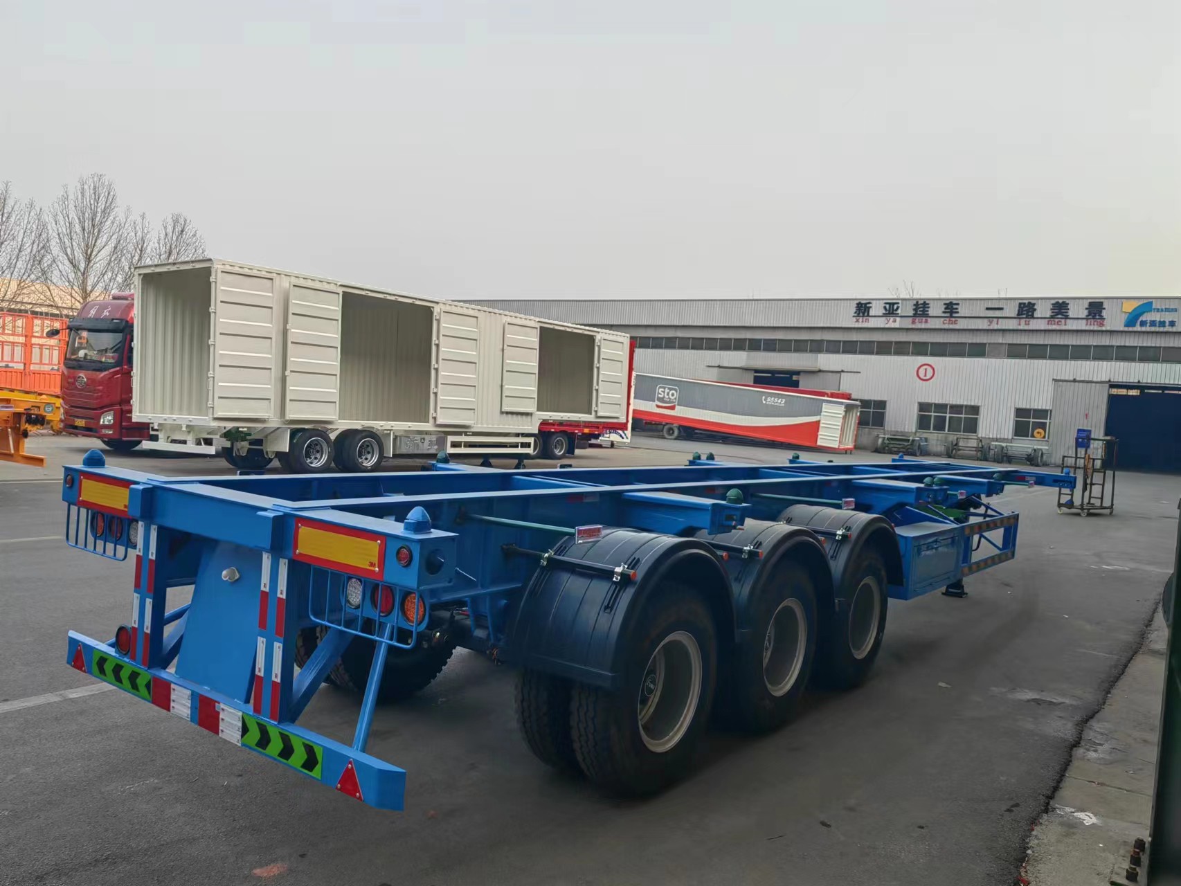 3-axle 40ft Skeleton Semi-Trailer