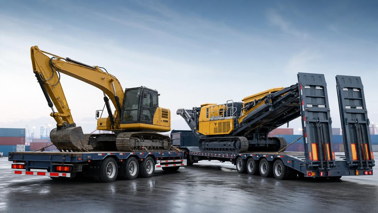 Flatbed Semi-Trailer vs Low Plate: Which Fits Heavy Equipment Transport Better