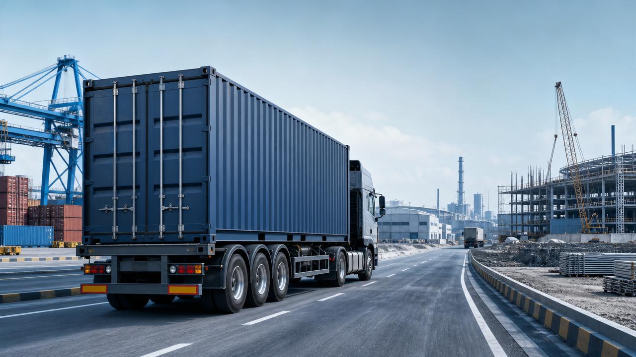 A Real Delivery Case Using a Skeleton Container Semi-Trailer for Multi-Stop Transport