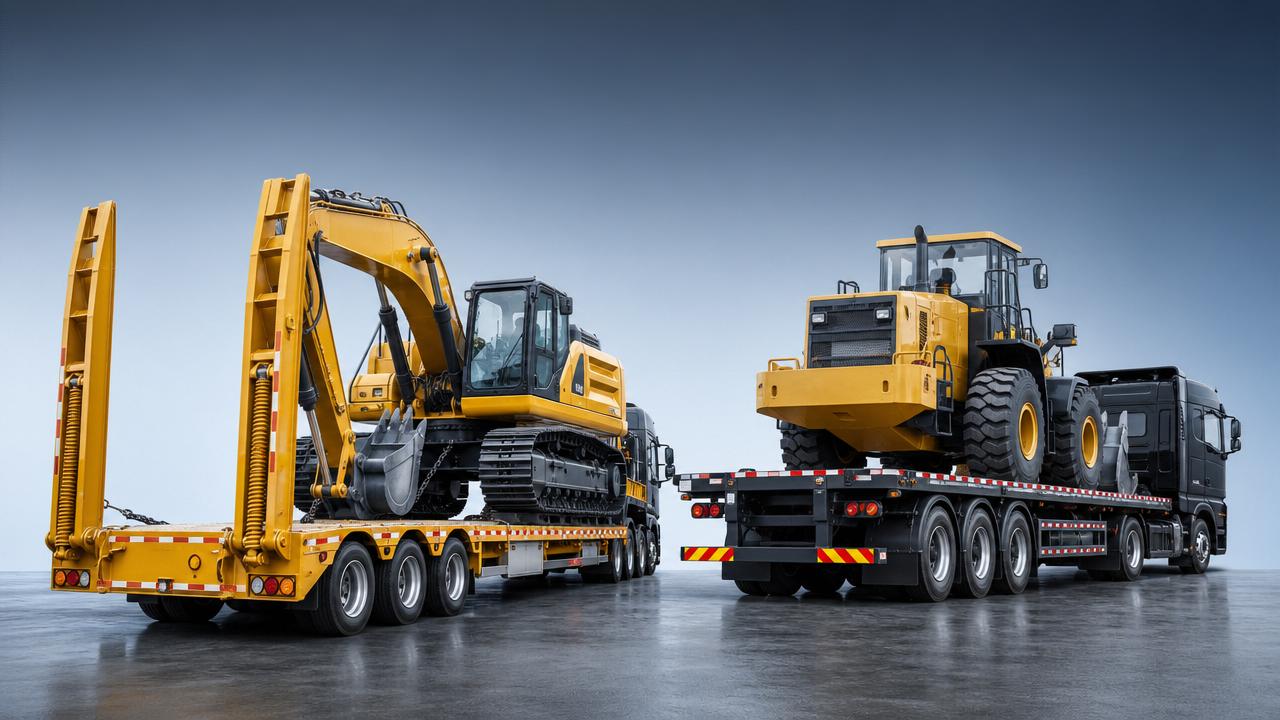 Flatbed Semi-Trailer vs Low Plate: Which Fits Heavy Equipment Better?