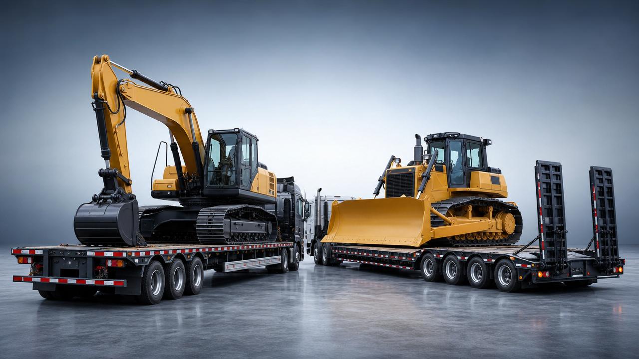 Flatbed Semi-Trailer vs Low Plate: Which Fits Heavy Equipment Better