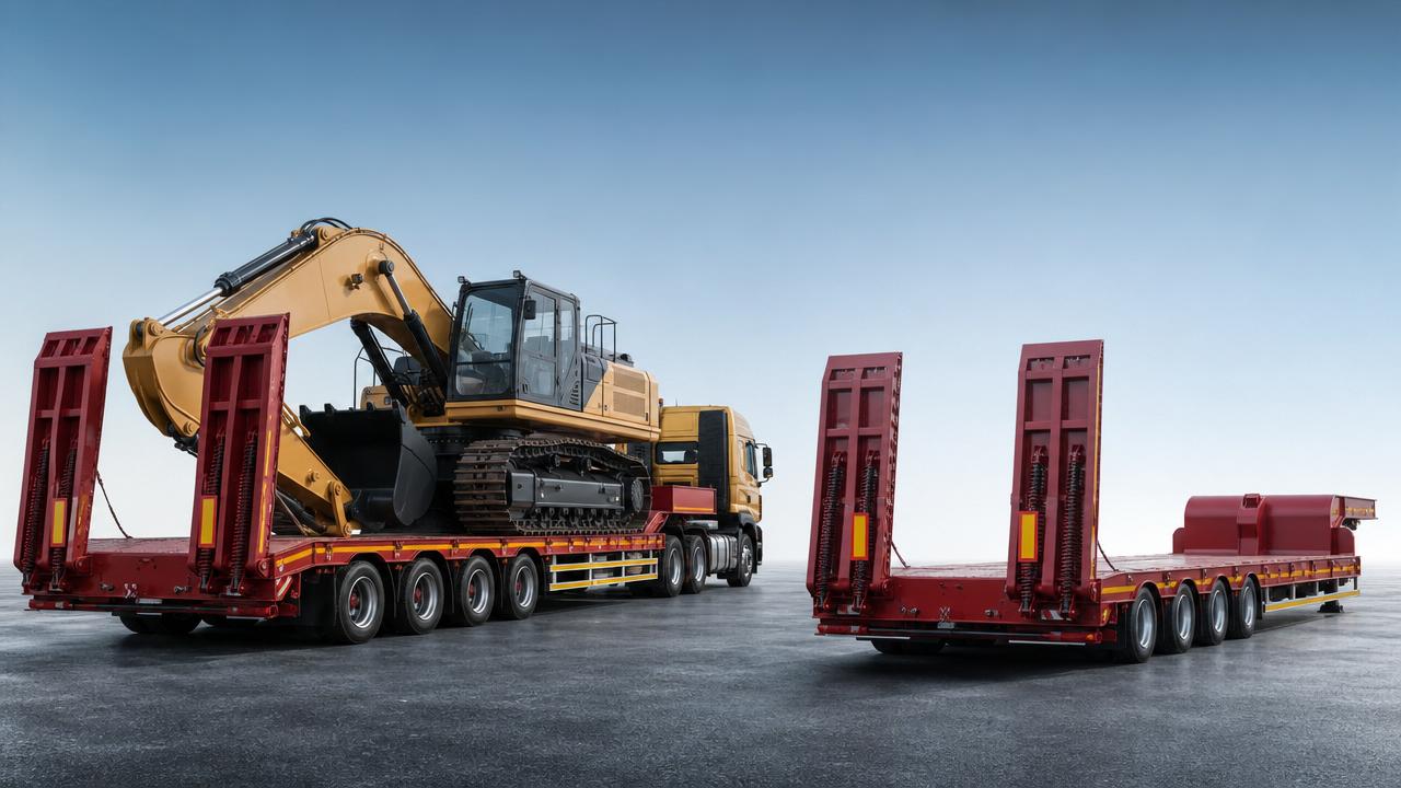 Flatbed Semi-Trailer vs Low Plate: Which Fits Heavy Equipment Transport Better?