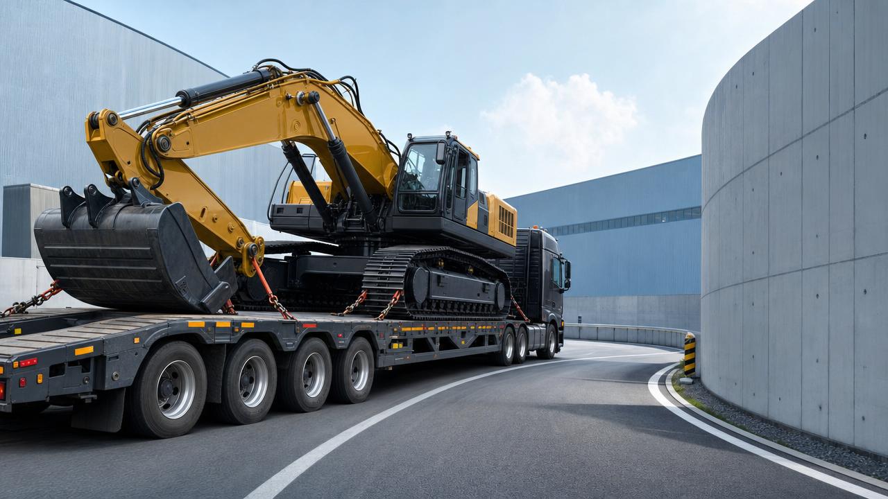 Low Plate Transport Case: Moving Oversized Machinery on Tight Routes