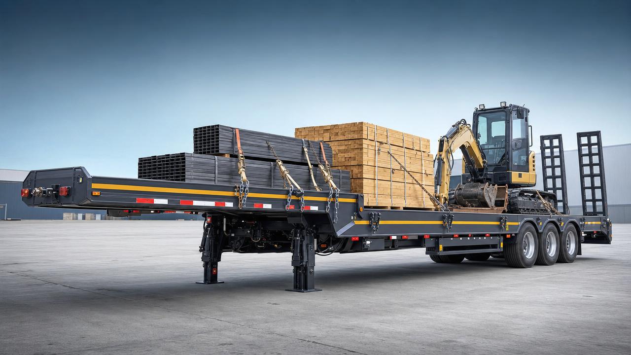 How to Choose a Flatbed Semi-Trailer for Steel, Timber, and Machinery