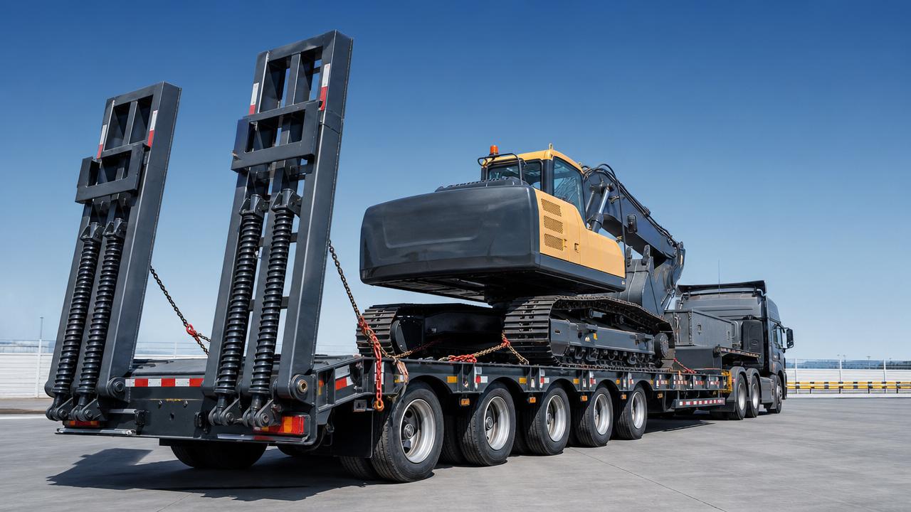 Low Plate Trailer Safety Checks for Oversize Machinery Transport