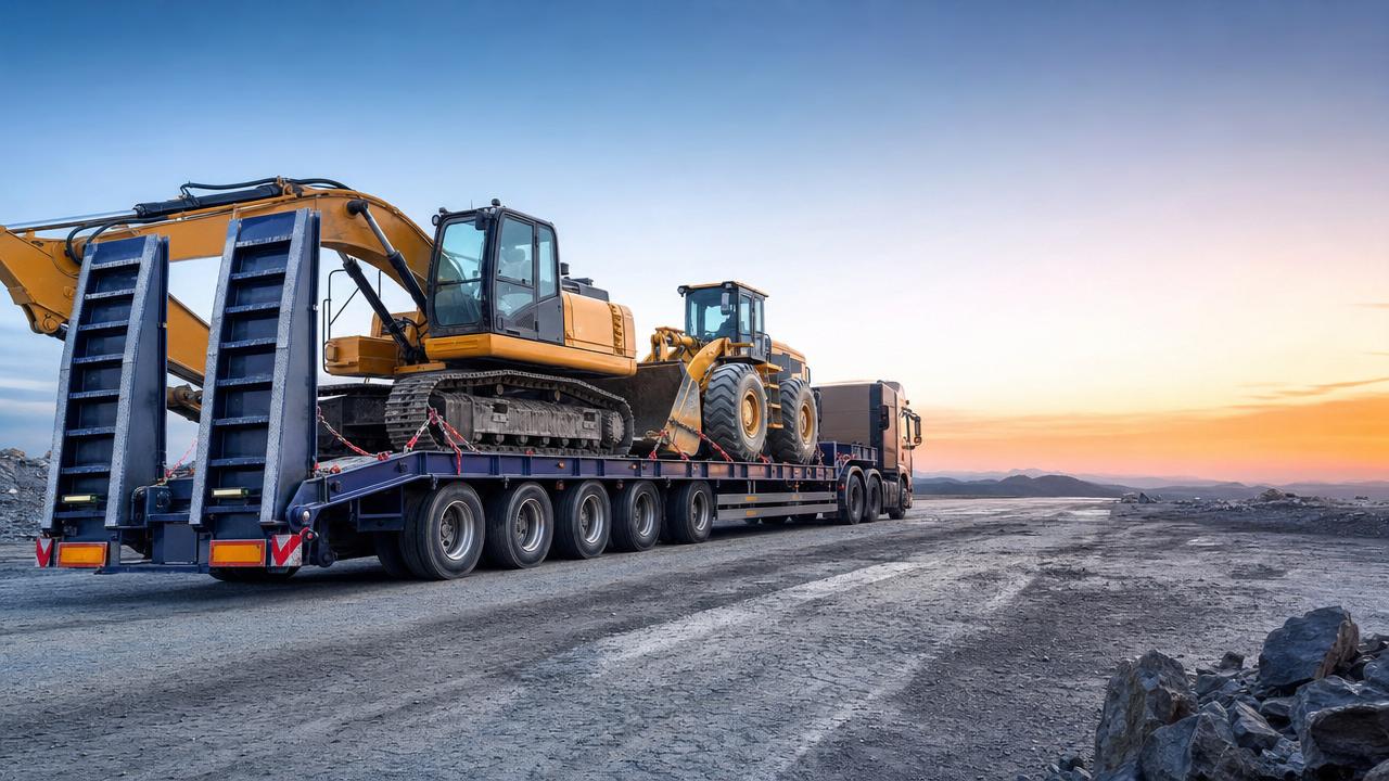 Low Plate Trailer Applications for Heavy Equipment Transport