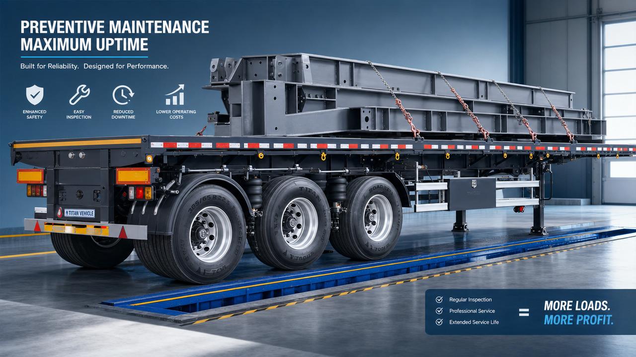 Flatbed Semi-Trailer Maintenance Points That Prevent Downtime