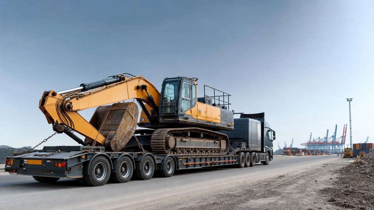 Low Plate Trailer Applications for Excavator and Heavy Equipment Moves