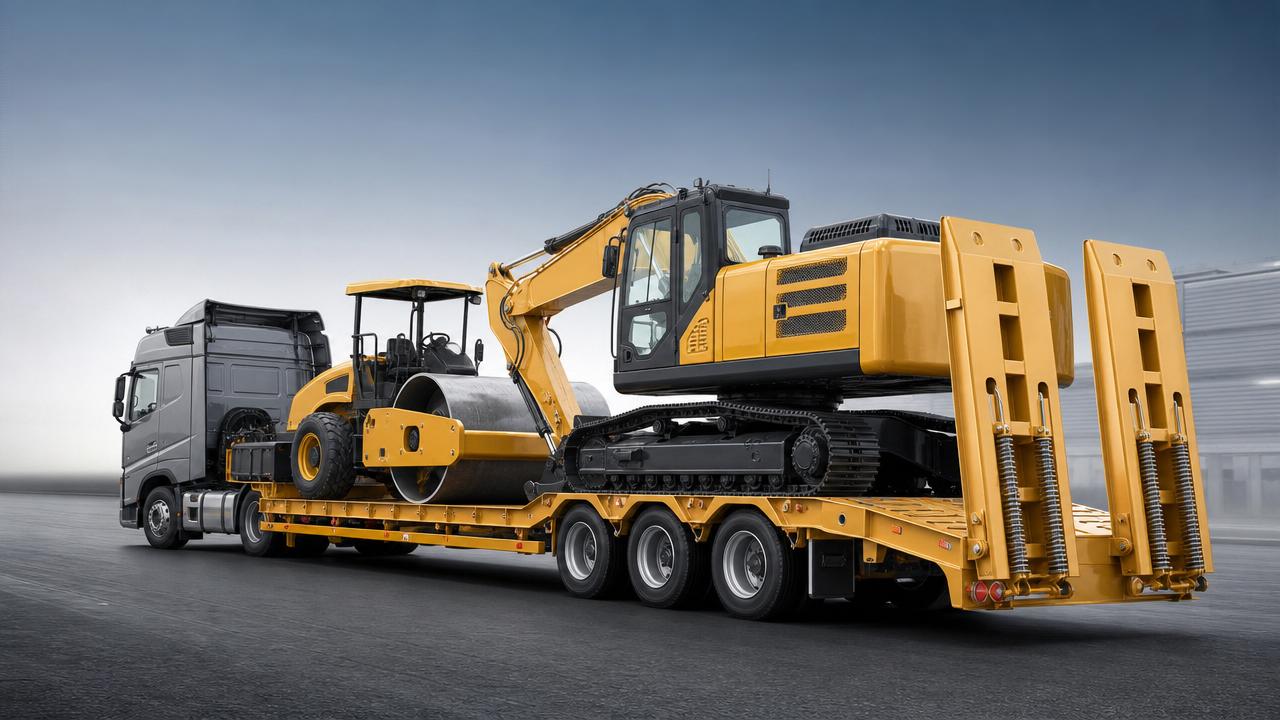 Low Plate Trailer Applications for Heavy Equipment Transfer Projects
