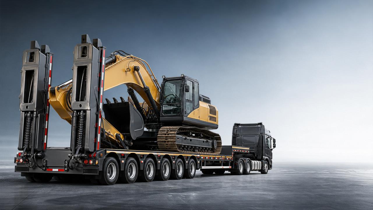 When a Low Plate Trailer Is Best for Heavy Equipment Moves
